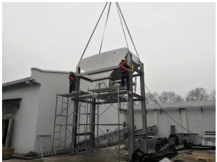 南京現(xiàn)場(chǎng) 皮帶機(jī)即將安裝完成?。?！